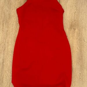 Lily Rose Bold Red Mini Sheath Dress